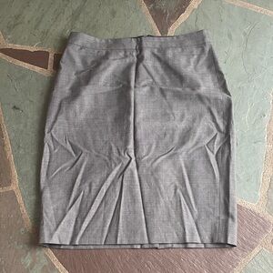 J. Crew Classic Gray Pencil Skirt